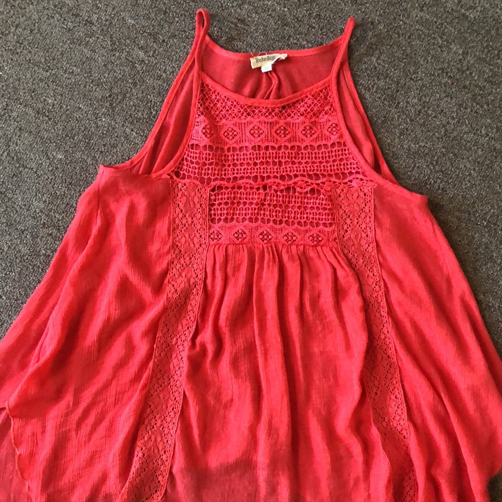 Rebellion women's handkerchief tank top
